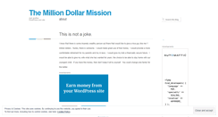 Desktop Screenshot of milliondollarmission.wordpress.com