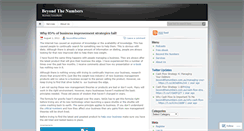 Desktop Screenshot of beyondthenumbers.wordpress.com