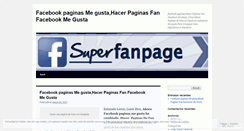 Desktop Screenshot of facebookpaginas.wordpress.com