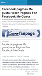 Mobile Screenshot of facebookpaginas.wordpress.com