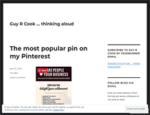 Tablet Screenshot of guycook.wordpress.com
