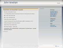 Tablet Screenshot of johnlenehan.wordpress.com