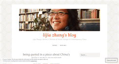 Desktop Screenshot of lijiazhang.wordpress.com