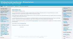 Desktop Screenshot of hamsterprophet.wordpress.com