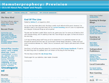 Tablet Screenshot of hamsterprophet.wordpress.com