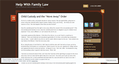 Desktop Screenshot of helpwithfamilylaw.wordpress.com