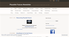 Desktop Screenshot of plausiblefutures.wordpress.com