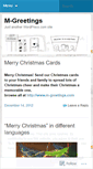 Mobile Screenshot of mgreetings.wordpress.com
