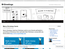 Tablet Screenshot of mgreetings.wordpress.com