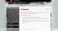 Desktop Screenshot of launchpointministries.wordpress.com