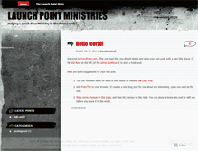 Tablet Screenshot of launchpointministries.wordpress.com