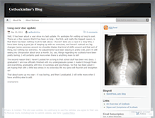 Tablet Screenshot of getbackinline.wordpress.com