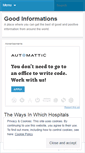 Mobile Screenshot of goodinformations.wordpress.com