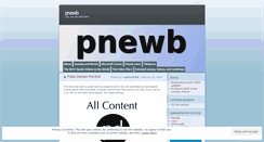 Desktop Screenshot of pnewb.wordpress.com