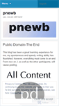 Mobile Screenshot of pnewb.wordpress.com