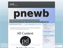 Tablet Screenshot of pnewb.wordpress.com