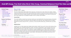 Desktop Screenshot of hindimp3.wordpress.com