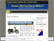 Tablet Screenshot of 1motivasisukses.wordpress.com