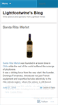 Mobile Screenshot of lightfootwines.wordpress.com