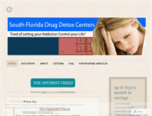 Tablet Screenshot of floridadetoxcenters.wordpress.com