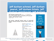 Tablet Screenshot of jeffdunhambio.wordpress.com