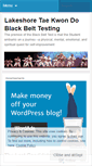 Mobile Screenshot of lakeshoreblackbelttest.wordpress.com