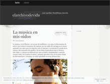 Tablet Screenshot of elarchivodevida.wordpress.com