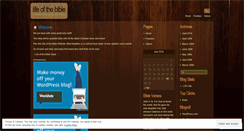 Desktop Screenshot of lifeofthebible.wordpress.com