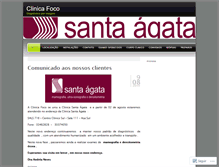 Tablet Screenshot of clinicafoco.wordpress.com