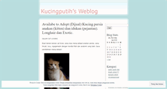 Desktop Screenshot of kucingputih.wordpress.com