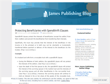 Tablet Screenshot of jamesauthorblog.wordpress.com