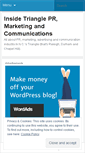 Mobile Screenshot of insidetrianglecomms.wordpress.com