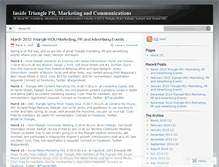 Tablet Screenshot of insidetrianglecomms.wordpress.com
