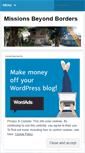 Mobile Screenshot of missionsbeyondborders.wordpress.com