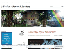 Tablet Screenshot of missionsbeyondborders.wordpress.com