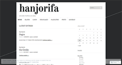 Desktop Screenshot of hanjorifa.wordpress.com