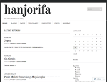 Tablet Screenshot of hanjorifa.wordpress.com