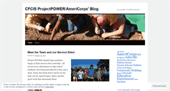 Desktop Screenshot of cfcisprojectpoweramericorps.wordpress.com