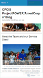 Mobile Screenshot of cfcisprojectpoweramericorps.wordpress.com