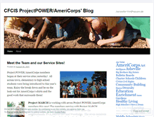Tablet Screenshot of cfcisprojectpoweramericorps.wordpress.com