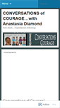 Mobile Screenshot of anastasiadiamondconversationsofcourage.wordpress.com