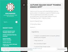 Tablet Screenshot of kimlperkins.wordpress.com
