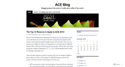 Desktop Screenshot of americancraftexposition.wordpress.com