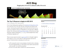 Tablet Screenshot of americancraftexposition.wordpress.com