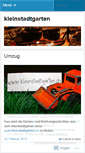 Mobile Screenshot of kleinstadtgarten.wordpress.com