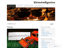 Tablet Screenshot of kleinstadtgarten.wordpress.com