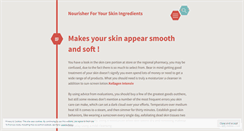 Desktop Screenshot of nourisherforyourskin.wordpress.com