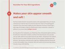 Tablet Screenshot of nourisherforyourskin.wordpress.com