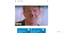 Desktop Screenshot of geekchronicle.wordpress.com