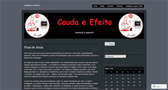 Desktop Screenshot of caudaeefeito.wordpress.com
